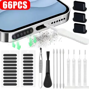 S86b13debaaa3473dae355692c82f8747x_300x300q75 66 Mobile Phone Speaker Charging Port Cleaning Set Dust Plug iPhone 17 16 14 Earphones Clean Kit Brush Samsung Xiaomi Bangladesh (New) - Image 1