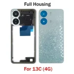 Redmi 13C 4G Back Battery Cover + Middle Frame Housing Bezel With Side Button Repair Parts Bangladesh (New)