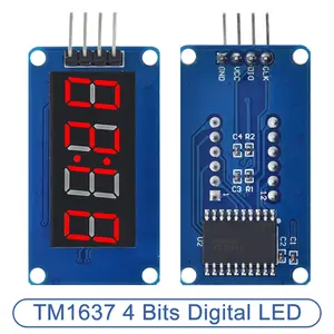 S88fa056aeaf440c5b5fd7b785e569ddbO_300x300q75 TM1637 4 Bits Digital LED Display Module arduino 7 Segment 0.36Inch Clock RED Anode Tube Four Serial Driver Board Pack Bangladesh (New) - Image 1