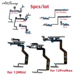 5 Power Flex Cable iPhone 11 12 Pro Max 12mini Light Flash Switch control Volume Side Button Metal Bracket Part Bangladesh (New)