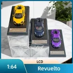Diecast Car Model LCD Revuelto CLD (Yellow/Purple/Dark Blue) 1:64 Bangladesh (New)