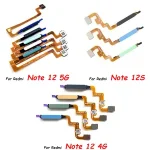 Home Button Flex Cable Xiaomi Redmi Note 12 4G 5G Note 12s Fingerprint with Power Button Touch Sensor Flex Ribbon Bangladesh (New)