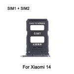 Dual SIM Card Tray Xiaomi 14 Phone SIM1 + SIM2 Card Tray Replacement Part Bangladesh (New)
