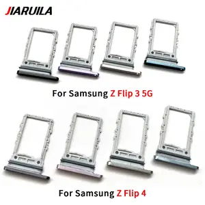 S90bd5d8fabb34857b8d9072fad23c318h_300x300q75 BackShell Sim Card Tray Samsung Z Flip 2 3 4 5 5G Chip Slot Holder Adapter Socket Micro Nano Socket Part Bangladesh (New) - Image 1