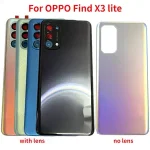 BackShell back Glass Oppo Find X3 lite CPH2145 Battery Cover Panel Rear Door Housing Case with adhesive Bangladesh (New)