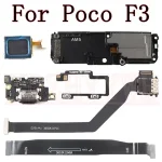USB Charging Port Board Xiaomi Poco F3 M2012K11AG Bottom Earpiece Loudspeaker Power Volume SIM Reader Motherboard Flex Cable Bangladesh (New)