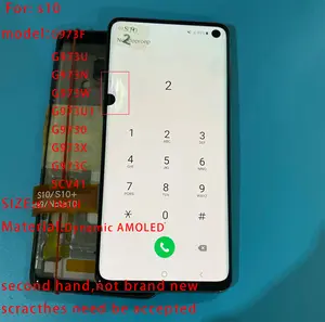 S95f133452c664ea481c8472f36dfe8bfZ_300x300q75 6.1'' super amoled with dot line burn scratches SAMSUNG Galaxy S10 G973 SM G973 all version lcd Display Digitizer Assembly Bangladesh (New) - Image 1