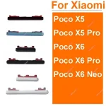 Power On/Off Switch Volume Buttons Xiaomi Poco X5 X6 Pro X6 Neo Power Volume Audio Side Keys Replacement Repair Parts Bangladesh (New)