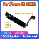 Unlocked Motherboard iPhone SE 3 2022 Clean iCloud Logic Board IOS System Original Mainboard With/No Touch ID 64/128/256gb Bangladesh (New)