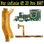 USB Charging Port Charger Microphone Board Main Connect FPC Motherboard Power Volume Flex Cable Parts infinix GT 20 Pro Bangladesh (New)