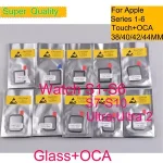 10/Lot Apple Watch Series 10 9 8 7 6 5 4 3 Ultra 38mm 40mm 42mm 44mm 46MM Touch Screen Panel Front Outer LCD Glass OCA Bangladesh (New)