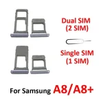 Phone SIM Chip Tray Samsung Galaxy A8 2018 A530 A530F A8+ A730 A730F BackShell Micro SD Card Adapter Holder Bangladesh (New)