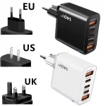 140W USB C PD Charger Fast Charging Phone Charger Power Adapter iPhone Samsung Xiaomi OPPO Huawei EU/US/UK Plug Wall Charger Bangladesh (New)