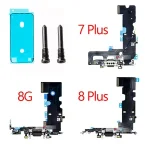 iPhone 7G 7 8G 8 Plus X Charging Port Dock Connector Headphone Audio Jack+ Microphone Flex Cable Replacement Bangladesh (New)