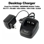 Walkie Talkie Desktop Charger Optional EU/US Adapter PUXING PX 777 PX 888 Radio WEIERWEI VEV 3288s VEV3188 Walkie Talkie Bangladesh (New)