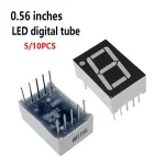 5/10 0.56inches 7 Segment 1 Digital LED Display Super Red Green Common Cathode Bangladesh (New)