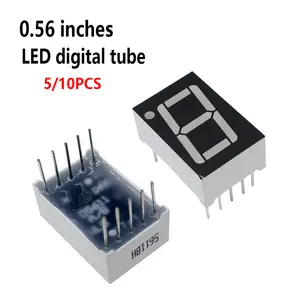 Sa53d9ba2d409467fbb733eec2ac7bab4J_300x300q75 5/10 0.56inches 7 Segment 1 Digital LED Display Super Red Green Common Cathode Bangladesh (New) - Image 1