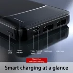 200000mah Power Bank Portable 120W Super Fast Charger External Battery PowerBank High Capacity PowerBank iPhone Samsung Bangladesh (New)