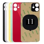 Back Glass+3M glue IPhone 11 Back Cover Glass Fast Replacement High Quality Housing Battery Cover Big Hole Rear Glass Bangladesh (New)