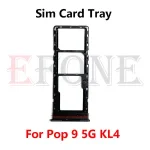 Tenco Pop 9 KL4 KL4h 4G 5G SIM Card Tray Slot Holder Adapter Socket Repair Parts Bangladesh (New)