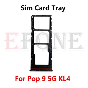 Sadc738de89534117accd872e268564a8Z_300x300q75 Tenco Pop 9 KL4 KL4h 4G 5G SIM Card Tray Slot Holder Adapter Socket Repair Parts Bangladesh (New) - Image 1