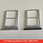 Dual SIM Card Tray Samsung Galaxy Z Flip 7 SM F751B Card Tray Replacement Part Bangladesh (New)