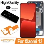 6.36''AMOLED Display with frame Xiaomi 13 LCD Mi13 Touch Screen Digitizer Assembly Repair Parts Xiaomi13 MI 13 LCD Bangladesh (New)