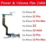 BackShell Repair Side Power ON/OFF Key Flex Cable IPhone 11 12 Pro Max 12 mini Volume Switch Button Ribbon Bangladesh (New)