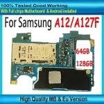 128GB High Quality Samsung Galaxy A12 A127F Motherboard With Chips SM A127F 64GB Logic Board With Android System Plate Bangladesh (New)