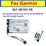 BackShell Replacement Battery 361 00103 00 Garmin Dash Cam 4546555666W Driving recorder Li Po Rechargeable Pack Batteries+Tool Bangladesh (New)