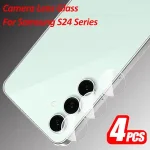 4 Set Camera Glass Samsung Galaxy S24 FE Lens Screen Protector Case SamsungS24 Ultra S 24 Plus S24FE 5G Back Phone Lens Film Bangladesh (New)