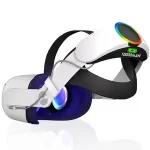Elite Strap whith Battery Oculus Quest 2 VR Headset Adjustable Head Strap 10000mAh Power Bank Meta Quest 2 Accessories Bangladesh (New)