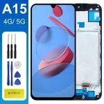 LCD Screen Samsung Galaxy A15 5G A156B A156B/DS LCD Display Digital Touch Screen with Frame Samsung Galaxy A15 A155F Bangladesh (New)