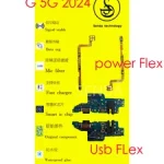 1 USB Port Charging Board Power ON Off Flex Motorola Moto G 5G 2024 USB Charging Dock Port Flex cable Repair Parts Bangladesh (New)