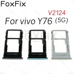 SIM Card Tray Vivo Y76 5G V2124 SIM Slot Holder Adapter Socket Replacement Bangladesh (New)