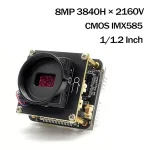 CMOS IMX585 8MP 3840*2160 Fixed Focus 1/1.2 HD Surveillance Low Light Camera Module AI Noise Reduction Ethernet POE Interface Bangladesh (New)