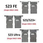 Phone SIM Tray Samsung Galaxy S23 Plus S23+ BackShell Single SIM Slot Card Holder Pocket Samsung S23 Ultra S23 FE Black Bangladesh (New)