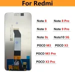 LCD Xiaomi Redmi Note 7 8 9 9S 10 5G 9T / Poco M3 X3 Pro LCD Display Touch Screen Digitizer Assembly Bangladesh (New)