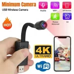 4K USB Surveillance WiFi Cameras Mini Flexible Lens Cable Motion Detection Video Recorder Security Monitoring Camcorder BackShell 2026 Bangladesh (New)