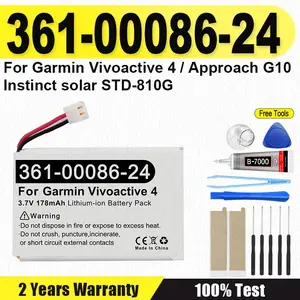 Sc2658330e82a43b0b1265670261db804h_300x300q75 361 00086 24 BackShell 178mAh Battery 361 00086 23 Garmin Vivoactive 4 /Approach G10 /Instinct solar STD 810G + Tools Bangladesh (New) - Image 1