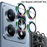 Xiaomi 14T Pro Metal Camera Protector Ring Xiomi 13T Mi 14TPro 13TPro Xiaomi14T 5G Aluminium Alloy Lens Tempered Glass Cover Bangladesh (New)