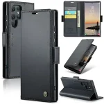CaseMe RFID Blocking Wallet Case Galaxy S24 Ultra S10 S20 S21 S22 S23 S25 Card Holder Magnetic Clasp Leather Book Folio Case Bangladesh (New)