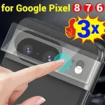 1/2/3 Tempered Glass Camera Films Google Pixel 6 7 8 Pro 6A 7A Back Lens Screen Protector HD Clear Glass Film Cover Bangladesh (New)