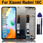 6.71 10C Screen Xiaomi Redmi 10c LCD Display Touch Screen Digitizer Assembly with Frame Redmi 10c LCD Replacement Parts Bangladesh (New)