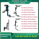 Power Volume Flex Cable IPhone 6 6s 6P 6SP 7 8 Plus Mute  Volume Switch On Off Button Key Replacement Parts Bangladesh (New)
