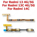 Power On Off Volume Flex Cable Xiaomi Redmi 13 13C 14C 4G 5G Switch Side Button Mute Key Mobile Phone Replacement Parts Bangladesh (New)