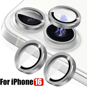 Sd5c5bb5a44e34103803062714e0ea5a6u_300x300q75 Camera Lens Protector Film iPhone 16 Pro Max 16Plus Titanium Metal Lens Films Ring+Tempered Glass Cover Lens Protective Film Bangladesh (New) - Image 1