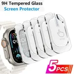 Tempered Glass Apple Watch Ultra 1 2 3 49mm Anti Scratch Screen Protector IWatch Ultra Seconds Installation Protective Film Bangladesh (New)