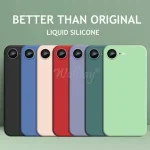 iPhone 16e Case Liquid Silicone Plain Rubber Funda Phone Protector Case iPhone 16e Cover iPhone 16 E SE 4 2025 Case Bangladesh (New)