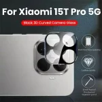 3D Tempered Glass Lens Film Xiaomi 15T Pro 5G Curved Camera Protector Cap On Xiomi Xaomi Xiami Mi15TPro Mi15T Mi 15TPro 15 T Bangladesh (New)
